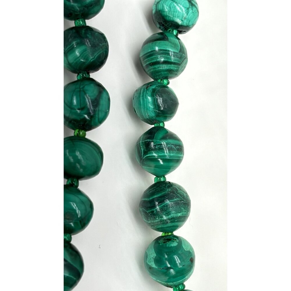 Malachite‎ Beaded Necklace